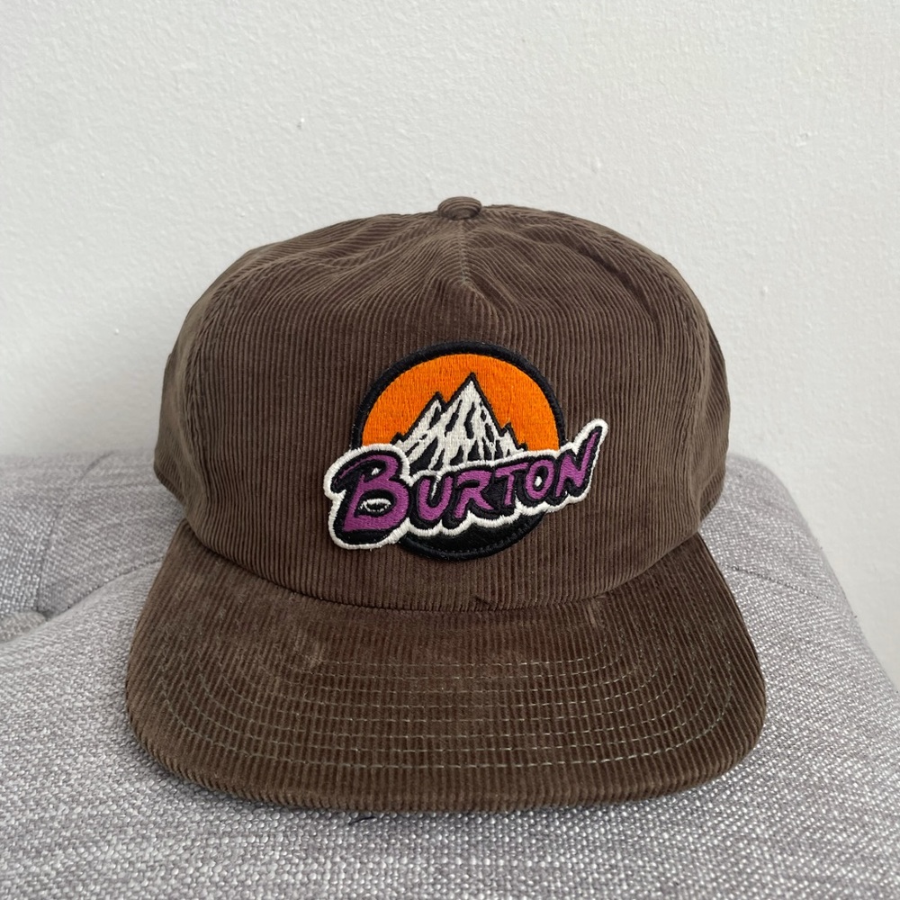 Burton Corduroy Snapback Hat NWT- Dark Green OSFM